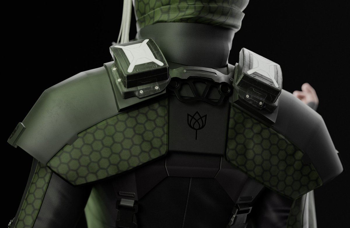 EgorIvashkevich's tweet photo. Details...🖌

I tried to incorporate some of the legacy elements from the original look, like the tulip symbol on the back of her armor and zip's clasps. My skin should be a transition to the next stage of her story.

#RainbowSixSiege
#RainbowSixSiegeX
#WeR6Community 
#IanaR6 https://t.co/0czURspbBp