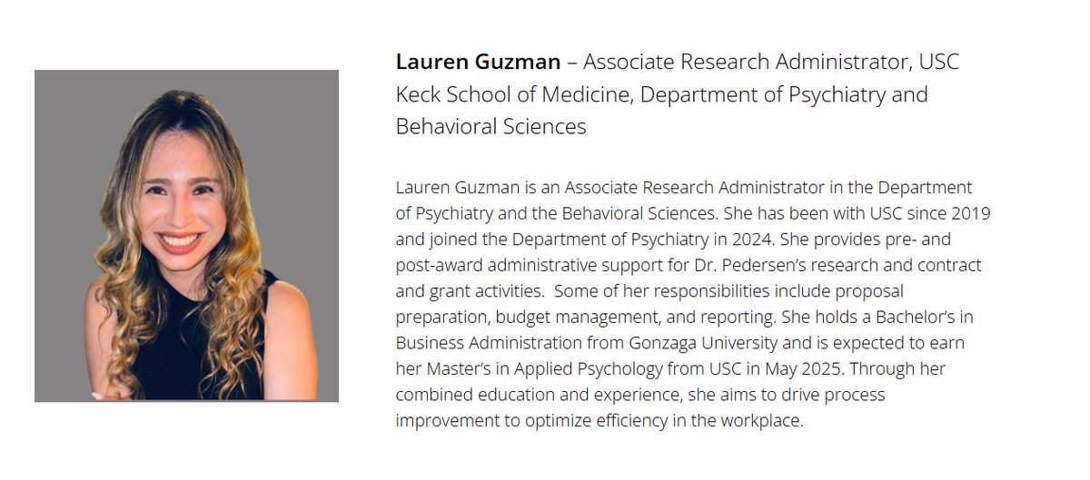 Welcome our new associate research administrator, Lauren Guzman, to the PEARL at USC! 
thepearl.usc.edu
