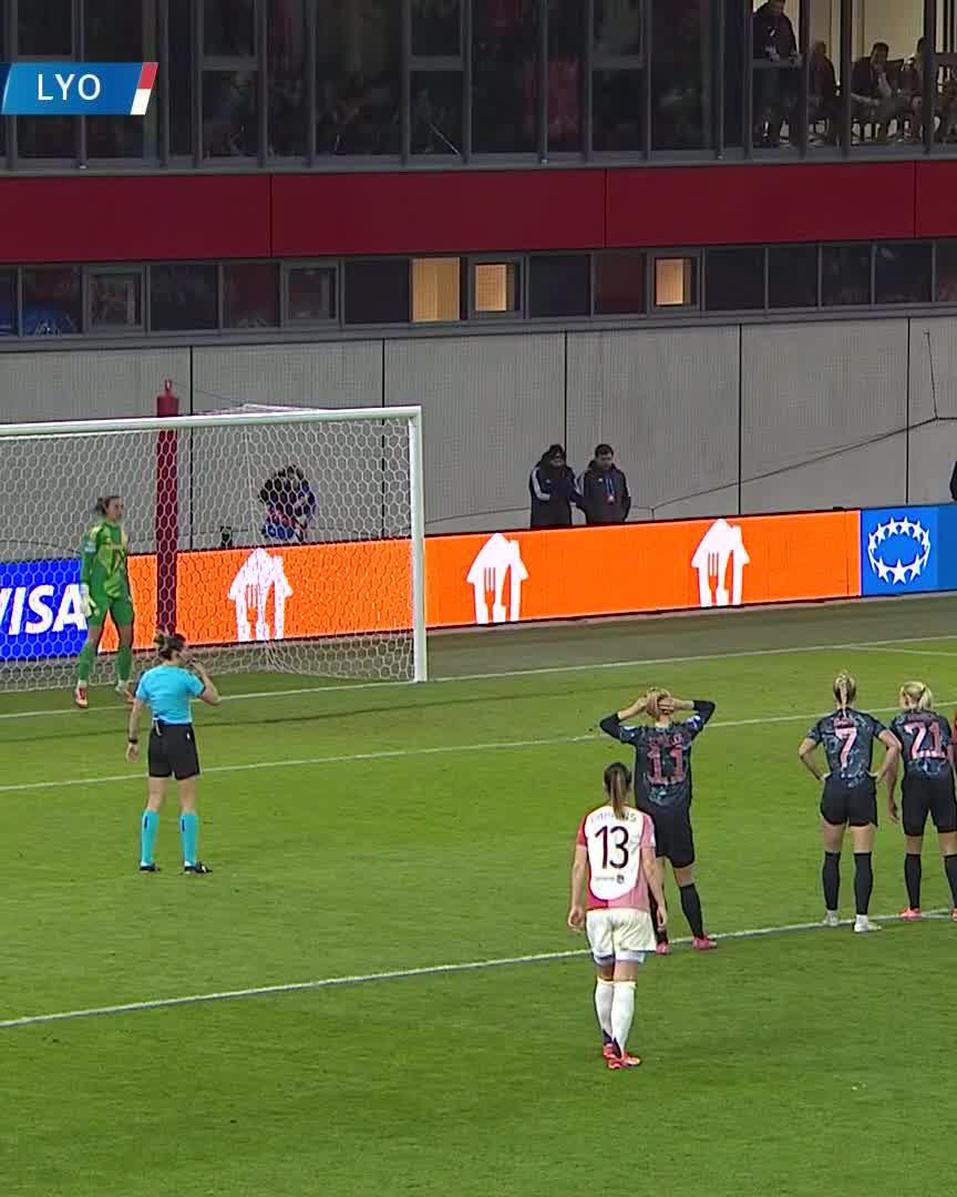 🤩 MARVELOUS MALAOn her return in the Bayern goal, Mala Grohs denies Lindsey Heaps from the penalty spot to keep Bayern in the game!Watch the game live on DAZN & join the DAZN FanZone ▶️  #UWCLonDAZN #UWCL