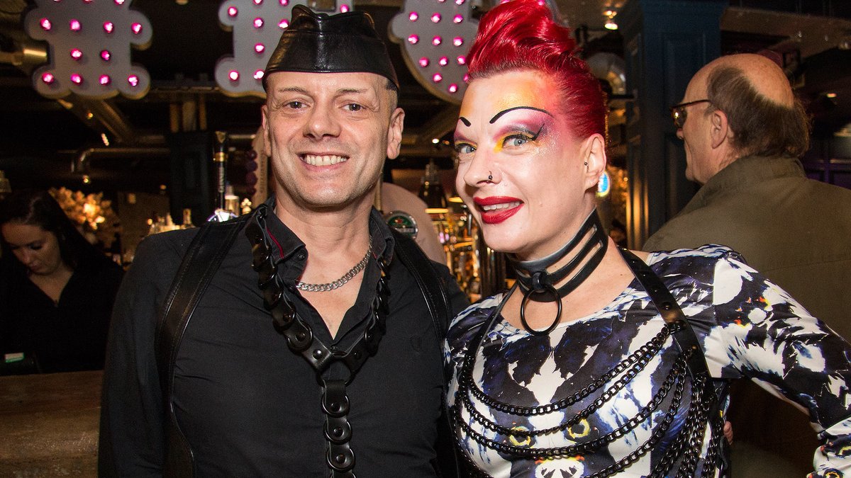 To the stories of Camden’s FAB.London closing in April, we can add that the shop will have a month-long closing-down sale until its last trading day April 19; business will continue online. Photo: FAB owner Max Deviant &amp; partner Marnie Scarlet
thefetishistas.com/fab-london-clo…