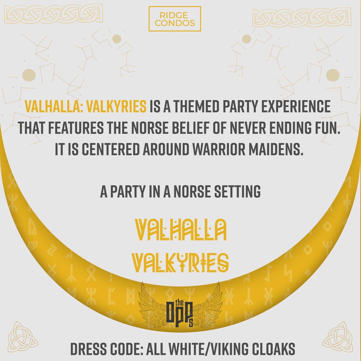 quame_age's tweet photo. It’s another exciting season with the OPPs. And it’s Valhalla season! Valhall Valkyries comes off this Saturday at Ridge Condos. You won’t want to miss out. Text any of the tagged or mentioned for tickets let’s feast in Odins Bossom this Saturday. See you there. https://t.co/Yc4oIQFUqd