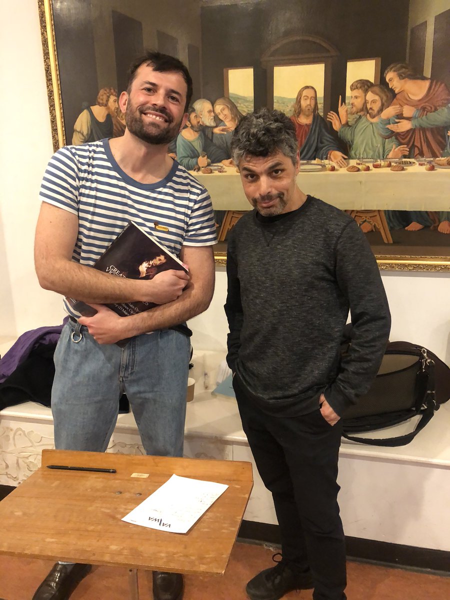 Our conductor Dario Peluso with our soloist for our next concert, violinist Ofer Falk! It's a beautiful programme: do get tickets via our website for Saturday 19th March! 

#concert #orchestra #classicalmusic #beethoven #oferfalk #violin #violinist