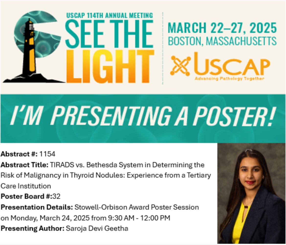 ZuckerPathRes's tweet image. Please stop by our residents posters at #uscap2025 ! Cant wait to see you all there 🤩