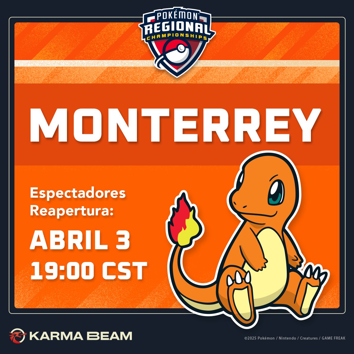 🔥 ¡Separa la fecha! Una cantidad limitada de pases de Espectador estarán disponibles a partir del próximo 3 de abril a las 19:00 CST.
-
🔥 Save the date! A limited number of Spectator passes will be available starting April 3rd at 7:00 PM CST.