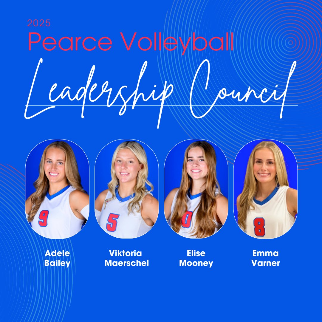 We are so excited to announce the 2025 Pearce Volleyball Leadership Council!! 

We had some amazing applicants this year, and we are looking forward to seeing what these awesome student-athletes can do!
