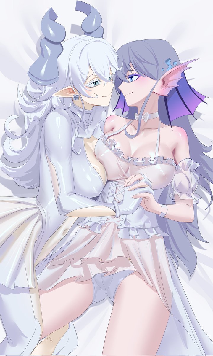 喜欢灰姑娘那套衣服 喜欢这种透透的感觉（没画完）
#白銀の城のラビュリンス 
#百合
#Yugioh