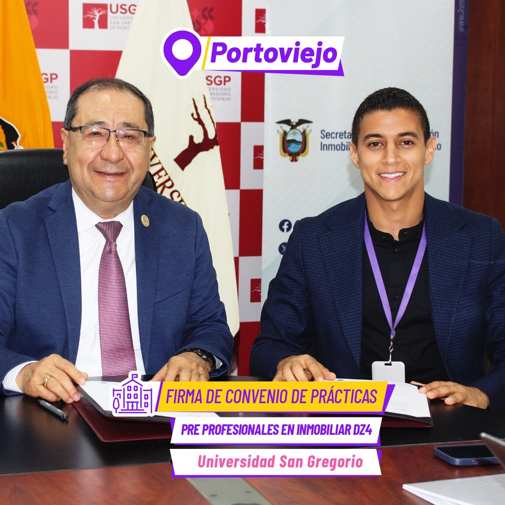 inmobiliarec's tweet photo. ¡Profesionales de primera en la administración de tus bienes! 🧑‍🎓

Nuestra Dirección Zonal 4 firmó un convenio para recibir a practicantes preprofesionales de la @USGPOFICIAL. Así, el Gobierno de #ElNuevoEcuador contribuye a la formación y vinculación laboral de los jóvenes 🇪🇨. https://t.co/8Nunw2flz9