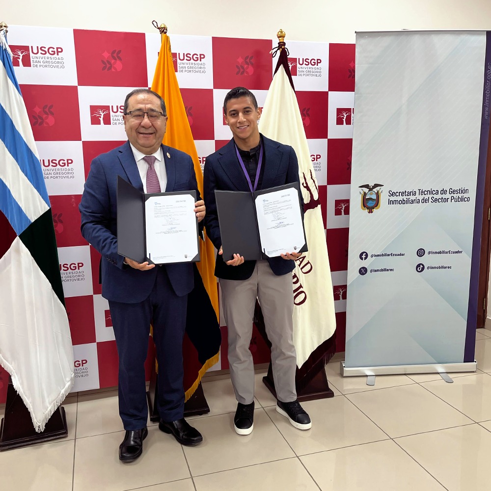 inmobiliarec's tweet photo. ¡Profesionales de primera en la administración de tus bienes! 🧑‍🎓

Nuestra Dirección Zonal 4 firmó un convenio para recibir a practicantes preprofesionales de la @USGPOFICIAL. Así, el Gobierno de #ElNuevoEcuador contribuye a la formación y vinculación laboral de los jóvenes 🇪🇨. https://t.co/8Nunw2flz9