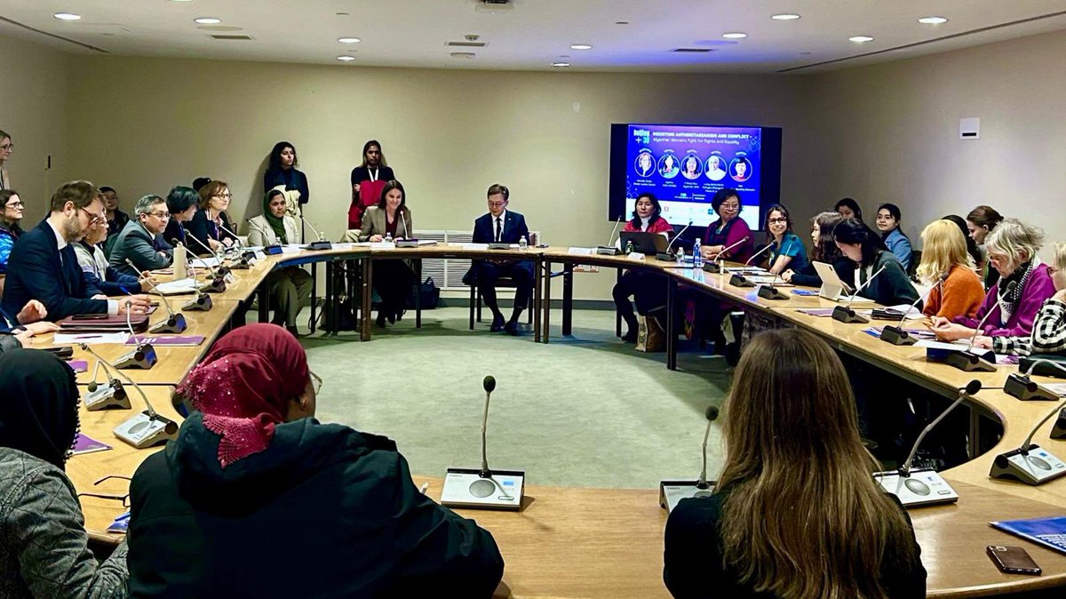 #CSW69 side-event on women’s fight for rights and equality in #Myanmar. 

Denmark stands in solidarity with the courageous women and activists who continue to stand up for fundamental #HumanRights in Myanmar.