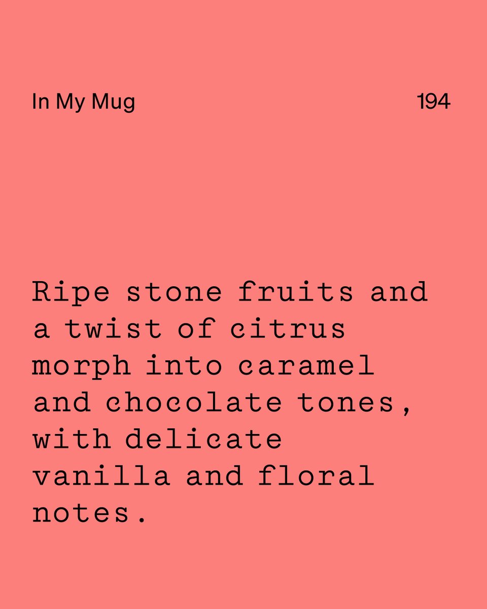 This week’s In My Mug: a washed Caturra &amp; Typica from Gaitania, Colombia 🇨🇴 Expect vibrant stone fruit, citrus, caramel, choc &amp; vanilla vibes. Grown by the Nasa Wesx in Tolima’s volcanic soil—this cup is all craft, culture &amp; care. ✨ Full story &amp; notes on our web site!