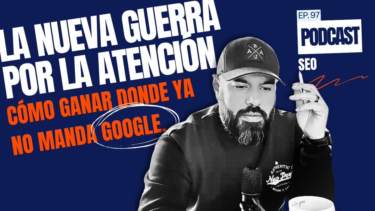 SantinosDigital's tweet photo. La nueva guerra por la atención: Cómo ganar donde ya no manda Google. Ep. 97 #Podcast #Marketing  

Comparto episodio aquí: https://t.co/Xmsj6Q34hB https://t.co/wzBVc94IlN