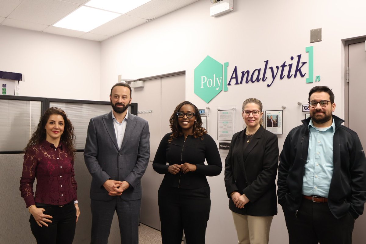KayabagaArielle's tweet photo. Great meeting @PolyAnalytik , and learning about the exciting research and innovation right in our backyard and great conversation around the supports needed to strengthen our businesses right now! https://t.co/Feuh601vUw
