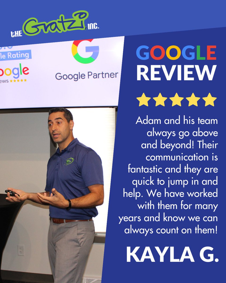 TheGratzi's tweet photo. Another Happy Client! 🌟

We love hearing how our work helps businesses grow! Your success is our success.

Need help with your digital marketing? Let’s talk, call us at (262) 764-2012 to get started.

#5StarReview #DigitalMarketing #SEO #WorkWithTheGratzi #GoogleReview https://t.co/OsFlH2dHeb