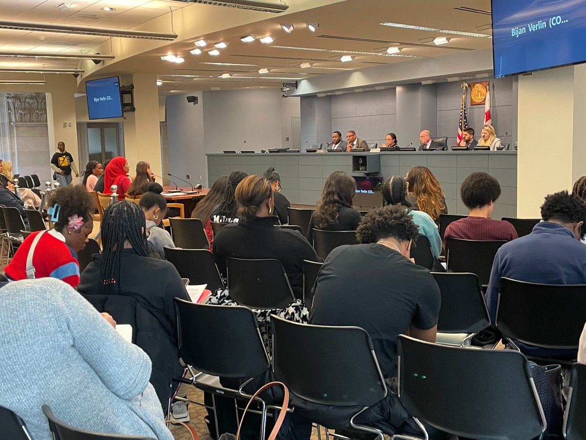 Lots of powerful testimony at today's public hearing on Student Voices on 'Education in the District.' We have over 100 mostly student witnesses sharing what they think of the quality of their education and the culture of their schools.

Watch Live: ChairmanMendelson.com/live