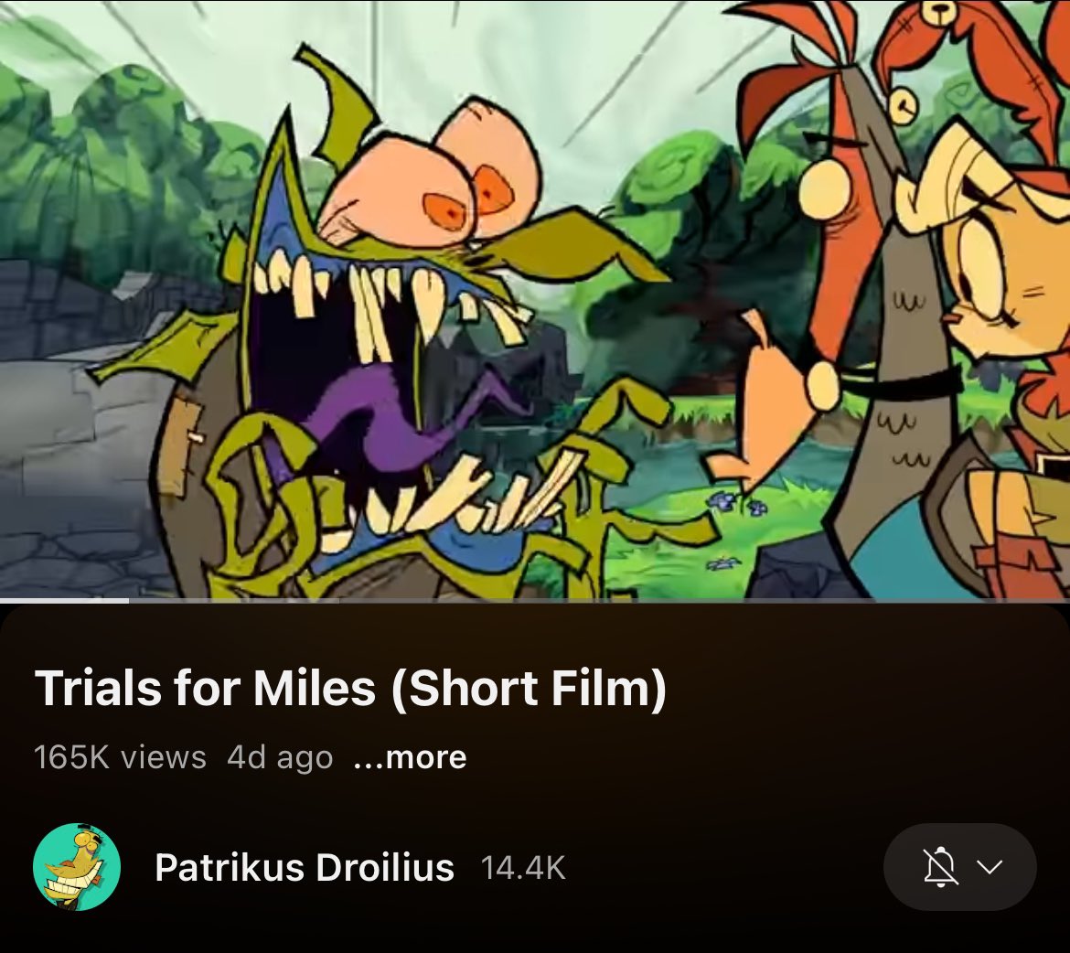 Little late to the party with this but Trials for Miles recently hit 100k!

I can’t tell you how surreal it is to have something I worked on reaching those kind of numbers. Can’t stress enough how grateful I am to be on the <a href="/mutantmyndz/">Mutant Myndz Productions</a> team!

Watch Here: youtu.be/HGMR2zJyBVE?si…