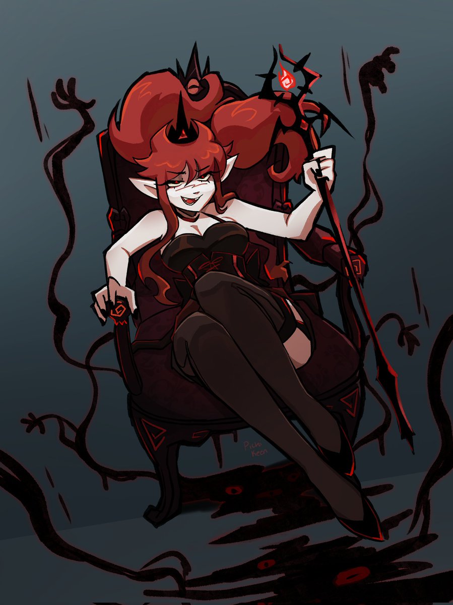 Pichikeen's tweet image. All I have to offer is the Queen