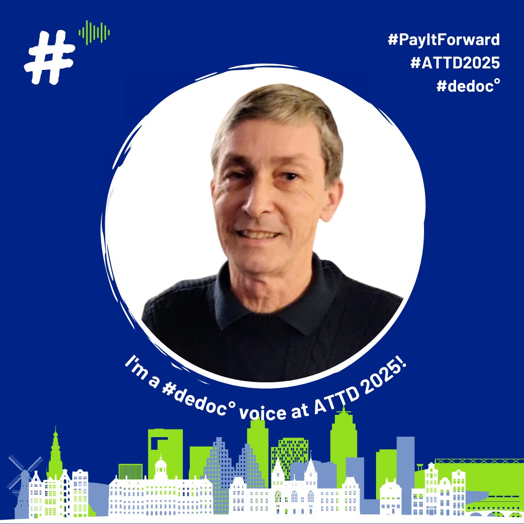 scivier_martin's tweet image. This year I&apos;m attending #ATTD2025 virtually. #dedoc has paid for my registration fee.