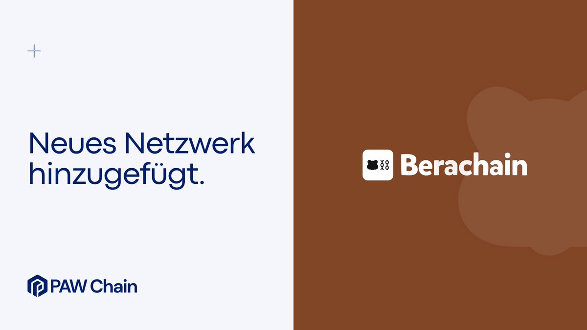 Wir freuen uns, <a href="/berachain/">Berachain Foundation 🐻⛓</a> als 16. Netzwerk in unserer Layer-3-Architektur bekannt zu geben! 🐻

Berachain ist eine leistungsstarke, EVM-kompatible Blockchain, die auf einem einzigartigen Proof-of-Liquidity (PoL)-Konsens basiert und Innovationen in DeFi und darüber hinaus