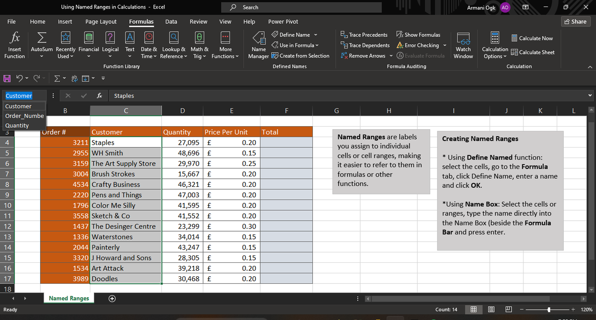 armani0GK's tweet image. Day 16: Named Ranges & Dynamic Formulas
✅ Create Named Ranges – Make formulas clearer
✅ Use in Formulas – Improve readability
✅ Dynamic Ranges (OFFSET & INDEX) – Auto-adjust as data changes
Named Ranges = Cleaner & smarter Excel! Do you use them?
#Excel #ExcelChallenge #Dafam