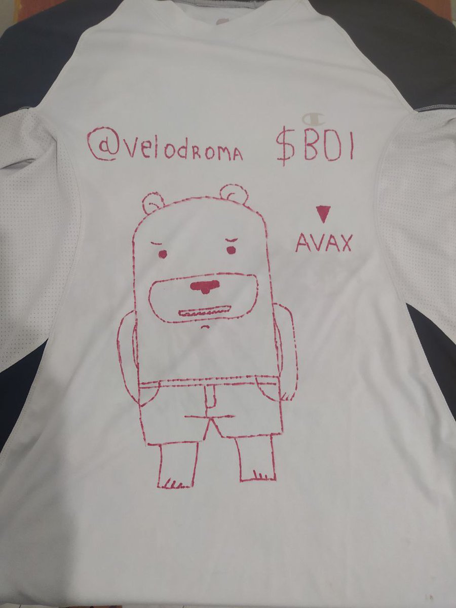velodroma's tweet image. Since I made my own BOI shirt, I can't stop wearing it, and everyone keeps looking at the amazing art I created. @hakikiceo  if you want one, retweet it, and I'll send it to your house! @Boithebear