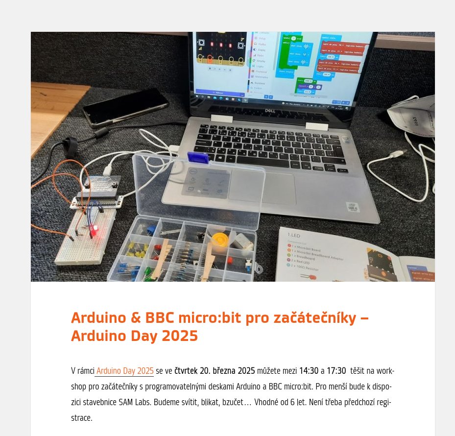 x14c3's tweet image. Zúčastnit se lze i lokálních akcí. V Česku jsou aktuálně registrovány dvě: v sobotu v Praze na Matfyzu robodoupe.cz/2025/arduino-d…, spolupořádá @RoboDoupe, a již ve čtvrtek v Poličce v městské knihovně puda.knihovna.policka.org/arduino-bbc-mi….
#ArduinoDays2025