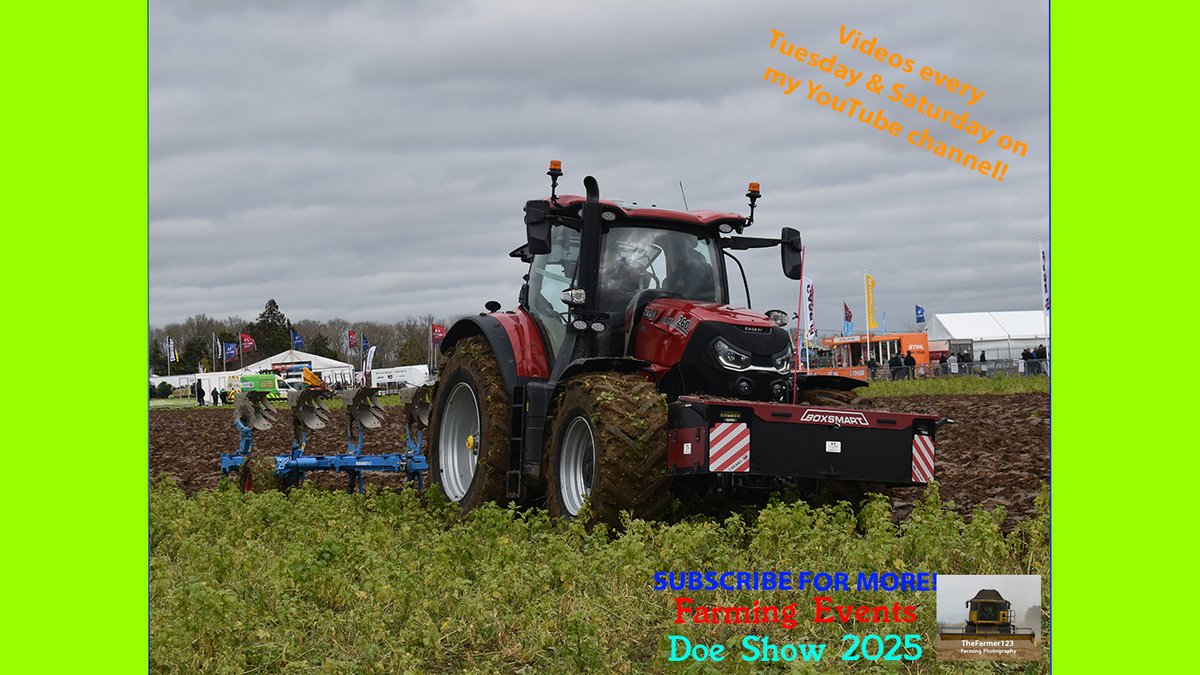 TheFarmer123YT's tweet image. Farming Events - Doe Show 2025: Ploughing with Case Puma 260 &amp;amp; Lemken 6 furrow plough. Video live on my channel - Check it out youtu.be/sCDxGddYmqc Thanks! @ErnestDoeSons @CaseIH_UK_IRE #DoeShow #Case #CasePuma #Lemken #Ploughing #Farming #FarmingPhotography #Agriculture