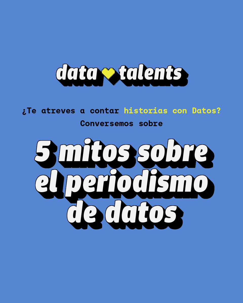¡No dejes que los mitos te detengan y postula a Data Talents! 📊