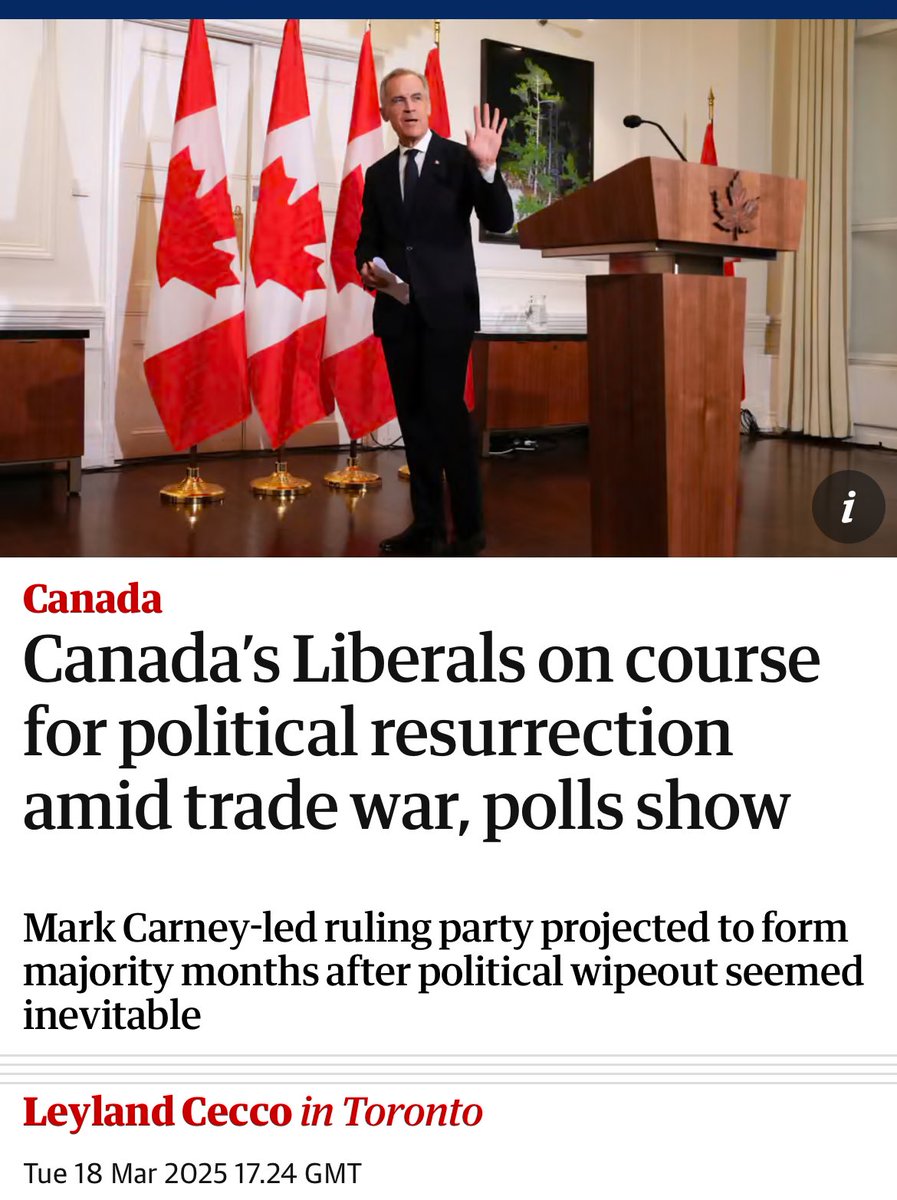 … it’s almost as if the average Canadian prefers addressing the cost of living and the threat of annexation and NOT calling him out for having an adult nonbinary kid.