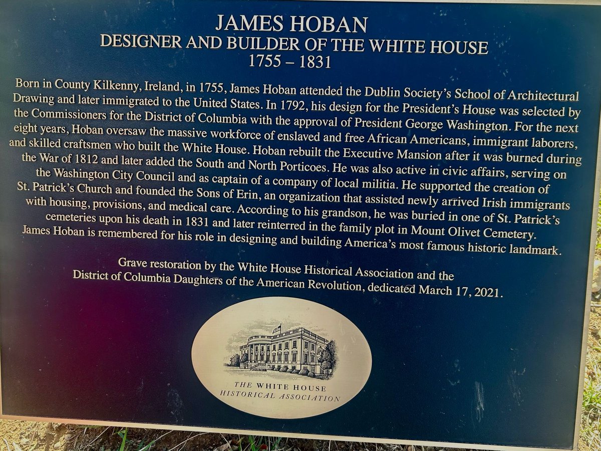 Embassy of Ireland, USA (@irelandembusa) on Twitter photo Today, Deputy Ambassador Quinlan took part in the annual wreath laying ceremony for Kilkenny-born James Hoban, designer and builder of the White House.
Thank you to <a href="/WhiteHouseHstry/">White House History</a> for continuing this cherished tradition remembering the Irishman behind the iconic landmark. Today, Deputy Ambassador Quinlan took part in the annual wreath laying ceremony for Kilkenny-born James Hoban, designer and builder of the White House.
Thank you to <a href="/WhiteHouseHstry/">White House History</a> for continuing this cherished tradition remembering the Irishman behind the iconic landmark.