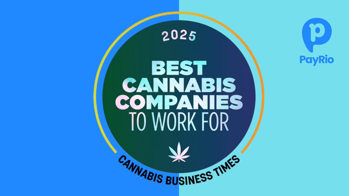 payrio_hq's tweet image. PayRio has been named as #1 on Cannabis Business Times’ 2025 Best Cannabis Companies to Work For! 

This recognition is a testament to our incredible team and culture. We are very excited, proud, &amp;amp; grateful. 🏆🌿

See the full list:
cannabisbusinesstimes.com/top-stories/ne…