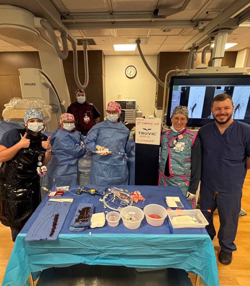 abraskin's tweet photo. Welcome to the club! Congrats to the @mercy_health Clermont team on a great first venous case with @Imperative Care Vascular’s #SymphonySystem. One pass in 20 minutes and a fantastic outcome for the patient. @FredKhosravi @PERTConsortium @JVSVL https://t.co/mgPfhWlaC1