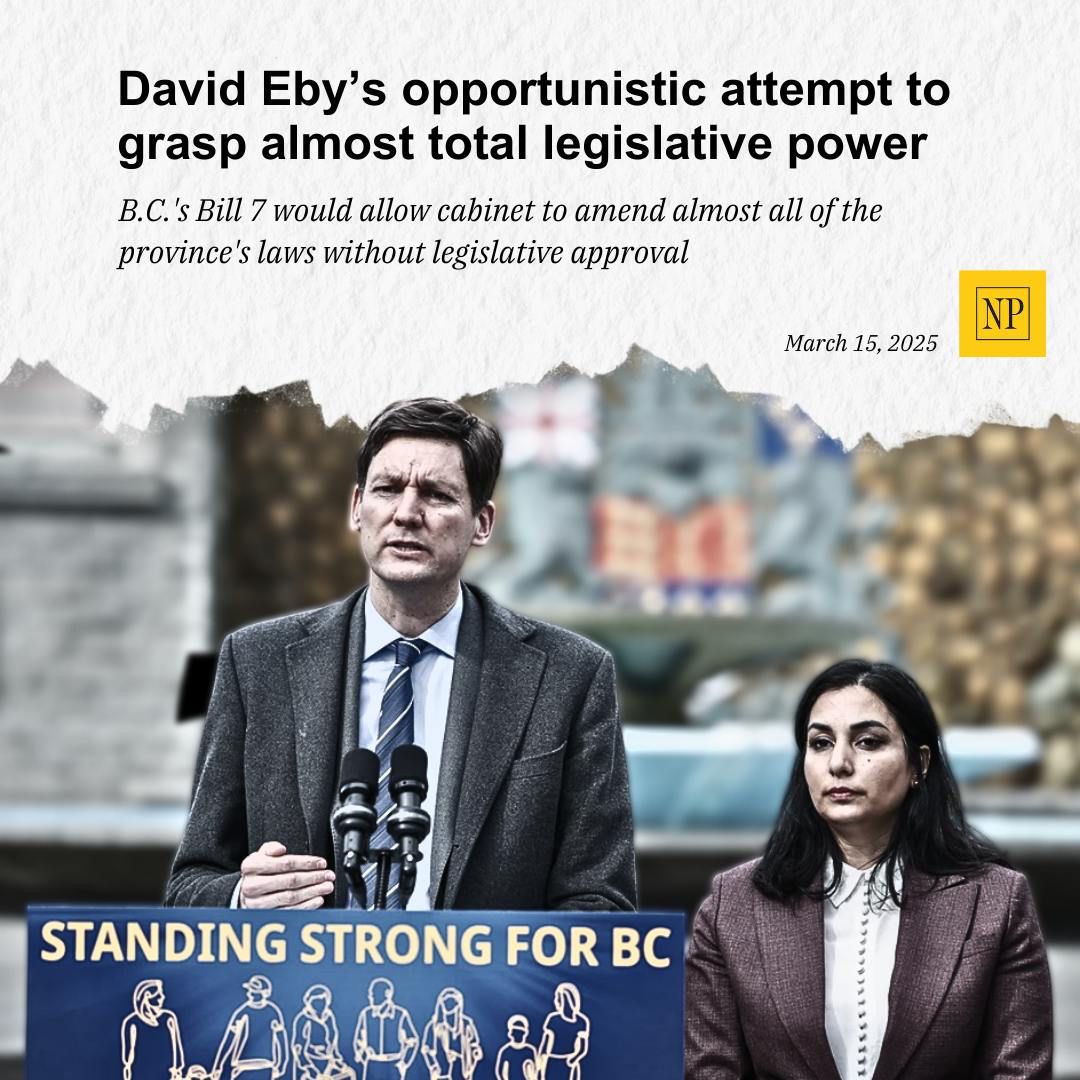 David Eby is attempting to give himself unlimited power over our provincial government with Bill 7. This is an assault on our democracy. 

Sign the petition: bit.ly/4iuV2Hs