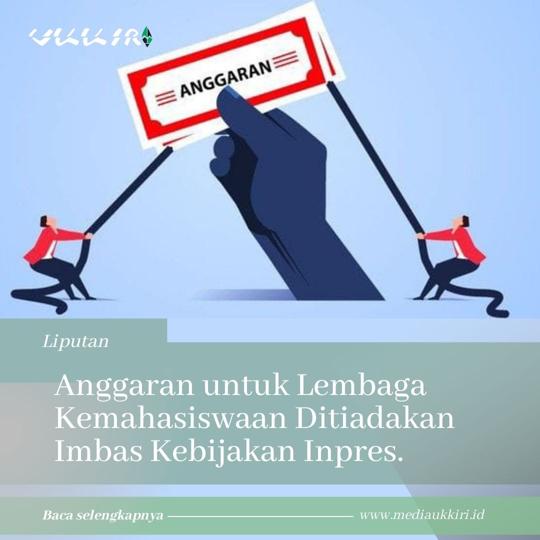 lapmiukkiri's tweet photo. Media Ukkiri—Anggaran untuk lembaga kemahasiswaan Fakultas Adab dan Humaniora UIN Alauddin Makassar ditiadakan imbas kebijakan Inpres. Hal tersebut dibenarkan oleh Wakil Dekan 3 bidang Kemahasiswaan, Nurcholish A Gaffar. (17/03/2025).

https://t.co/2EeJ53osD2 https://t.co/wQXzYzVoXV