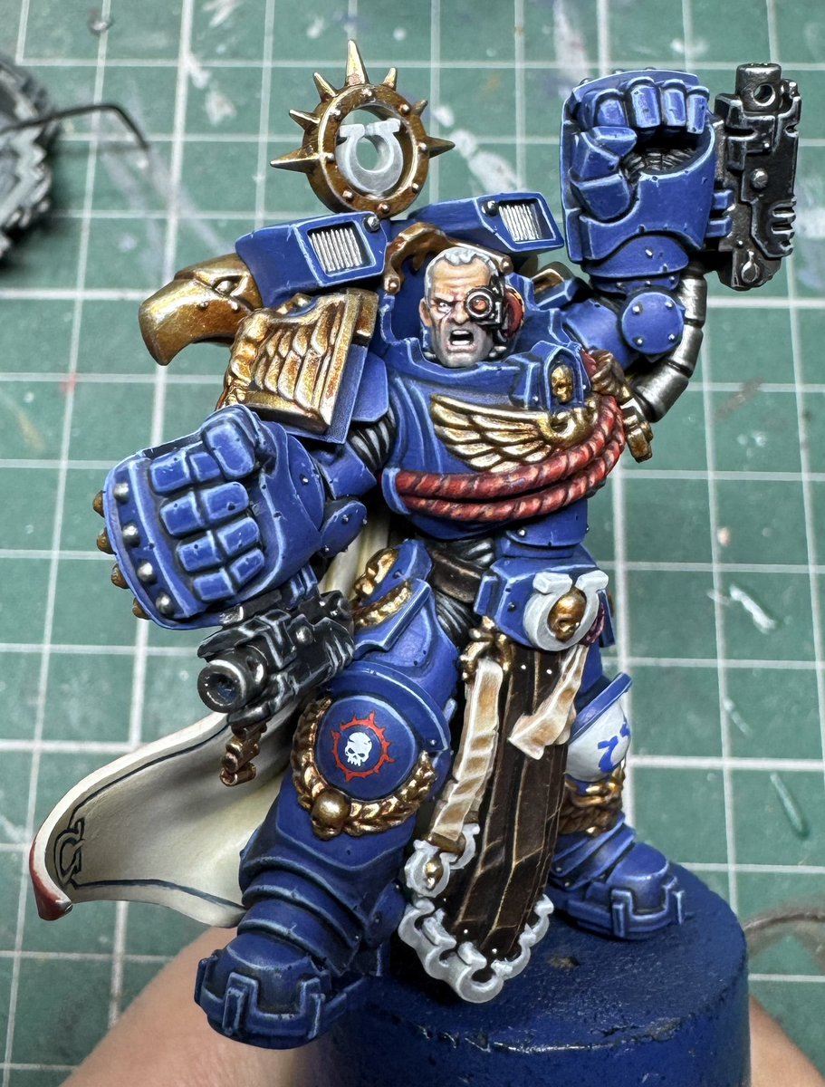yepiratepainter's tweet image. WIP. Almost at the finish line with Marneus Augustus Calgar!
#marchformacragge