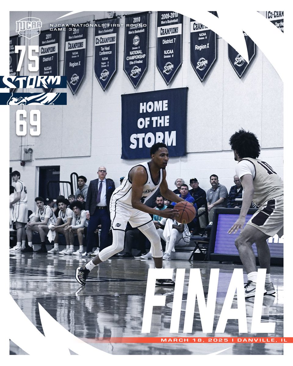 DDCCStormMBB's tweet image. 40 minutes closer to the goal 💪 We will face the #1 seeded Pima CC Thursday at 6pm Eastern.
Ethan English 11pts 10ast 6stls
Lamonte Cousar 25pts 8reb
Aden Taylor 16pts
Jamaal Chrisp 8reb
#njcaa #juco #bball #danville #marchmadness