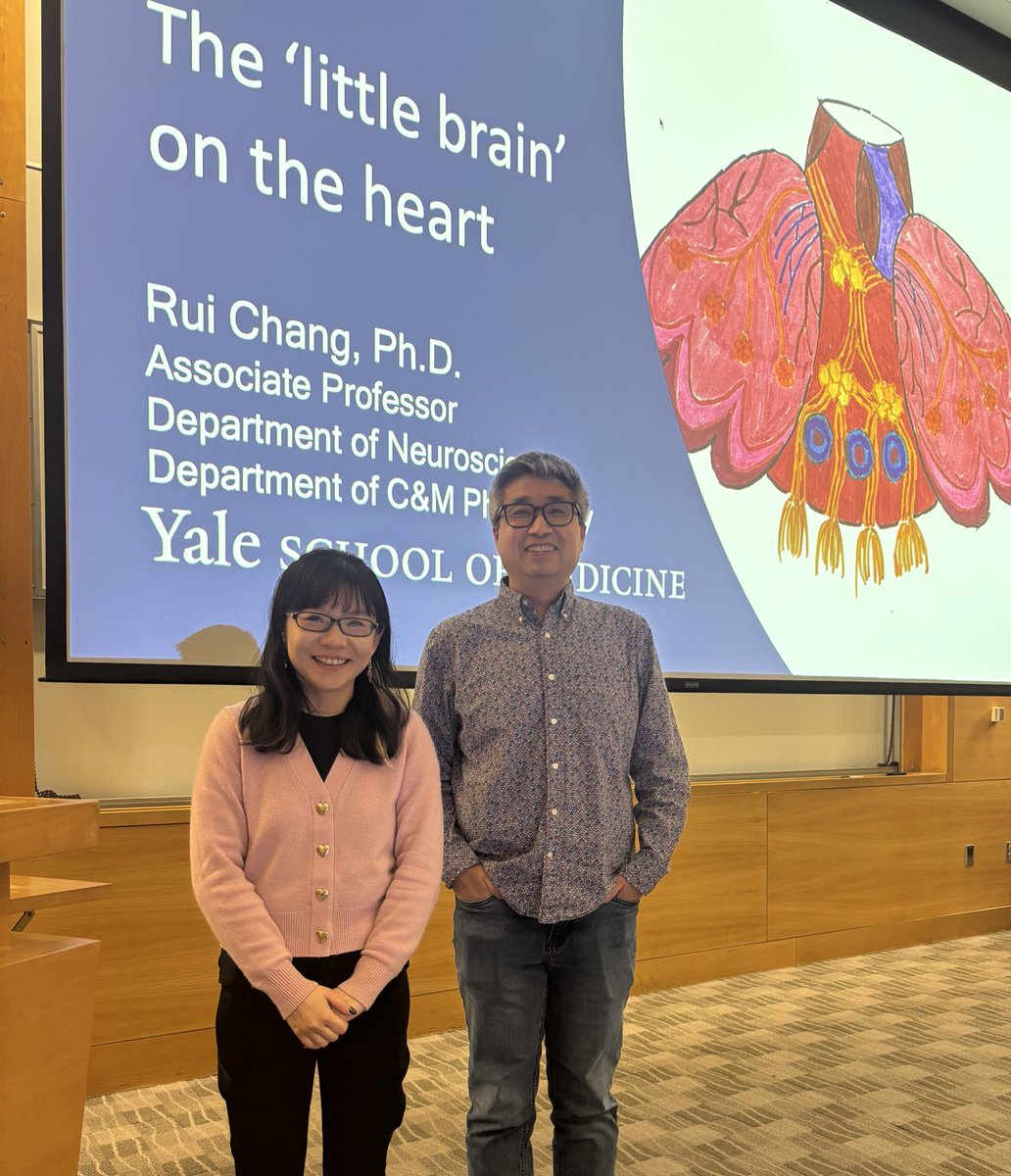 Shan Meltzer (@shanmeltzer) on Twitter photo It’s a pleasure to host Rui Chang from <a href="/YaleNeuro/">Yale Neuroscience</a> as our seminar speaker today. Heart interoception is really cool! It’s a pleasure to host Rui Chang from <a href="/YaleNeuro/">Yale Neuroscience</a> as our seminar speaker today. Heart interoception is really cool!