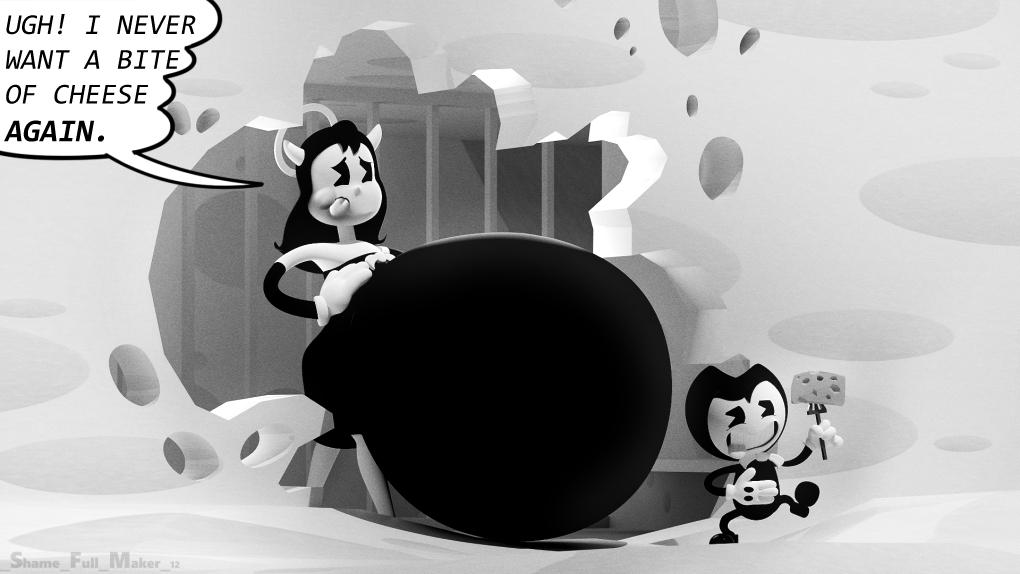 The_ShameMaker's tweet photo. #bigbelly #bellyexpansion #bellystuffing #nsfw Remade the Cheese Prison Break Out bit from the comic in 3D! (with a bloated twist) https://t.co/Yh4iNoO7IE