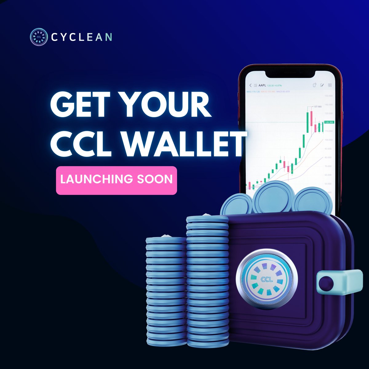 CCL Wallet is going to be live soon, where you can convert your Points from Cywalk - to Cyclean Health and hold your $CCL as well.