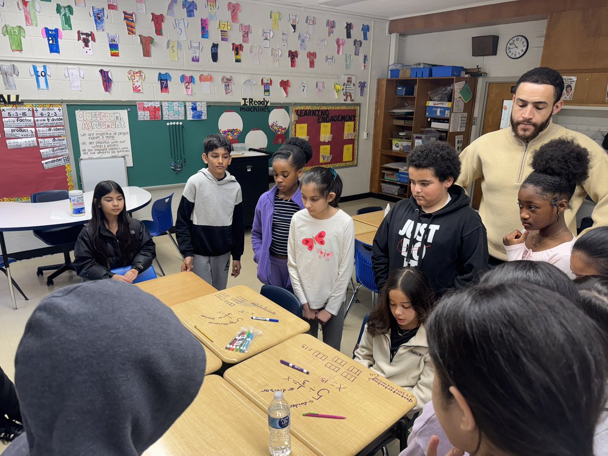 Sage Patel (@eas_coach_ftps) on Twitter photo Engaging demo lesson with Mr. Shearin’s class on dividing fractions! Students took the lead in comprehending what was being asked to choose the operations, modeled their thinking, and shared their work as classmates gathered around. Powerful math talk in action! <a href="/EASRomero_FTPS/">Greg Romero</a> Engaging demo lesson with Mr. Shearin’s class on dividing fractions! Students took the lead in comprehending what was being asked to choose the operations, modeled their thinking, and shared their work as classmates gathered around. Powerful math talk in action! <a href="/EASRomero_FTPS/">Greg Romero</a>