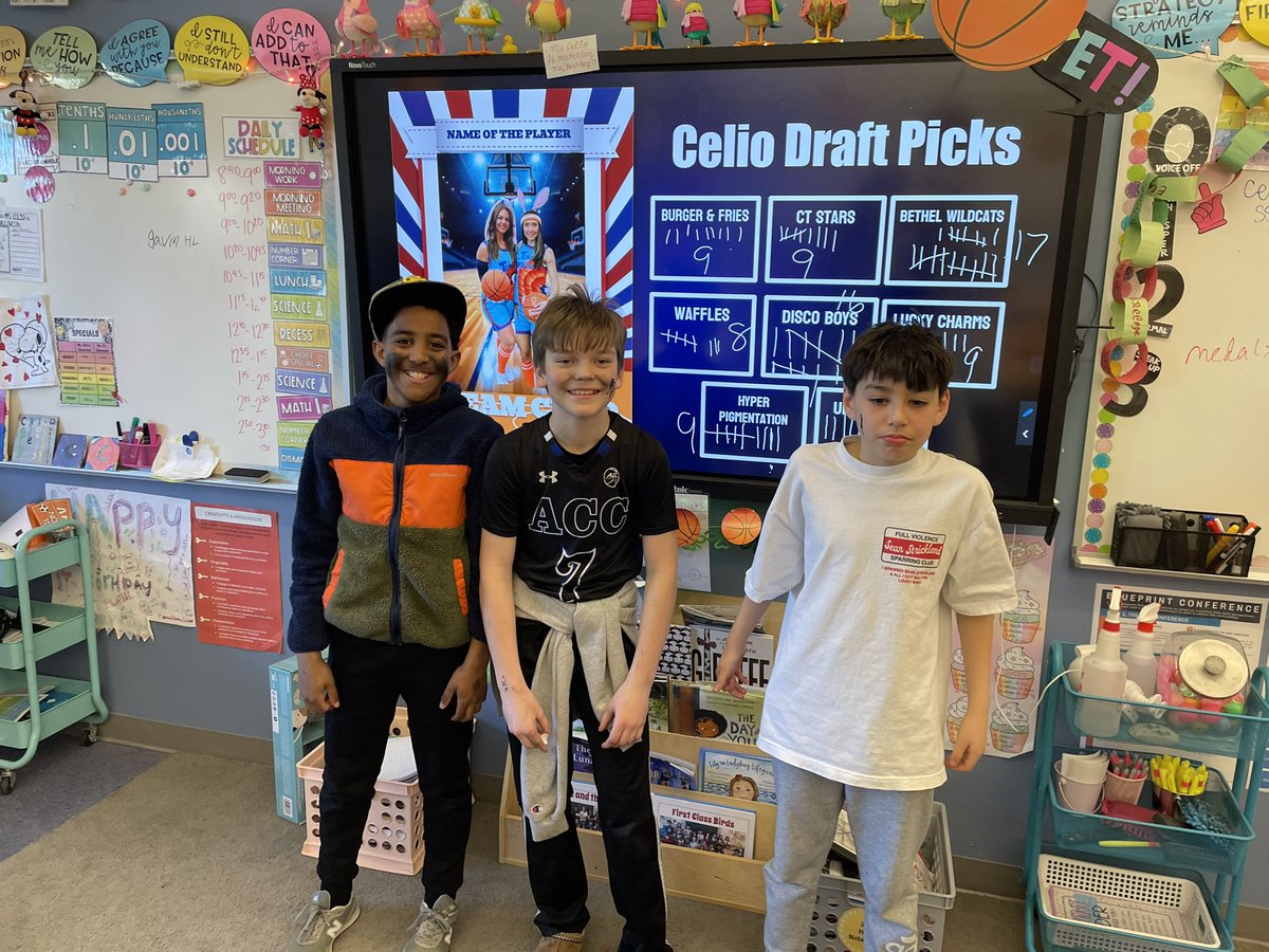 What a blast we had on our math madness review day!🏀💪🏼☘️ #johnsonpride