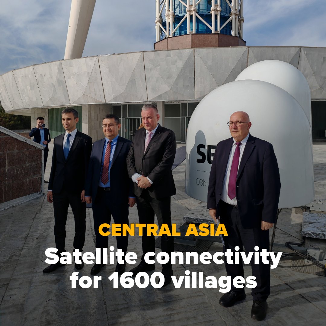 Our new €60m package with the <a href="/EU_Commission/">European Commission</a> will enable <a href="/SES_Satellites/">SES</a> to deliver satellite internet to 1,600 remote villages in Central Asia🇰🇿🇺🇿🇰🇬🇹🇯, reaching around 3 million people.

🌐This #TeamEurope initiative will help bridge the digital divide⤵️
eib.org/en/press/all/2…