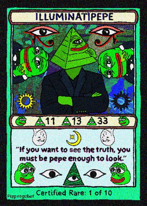 Only 98 people can ever be in the occult Pepe order of GVC

Join us 👁️🐸🫴