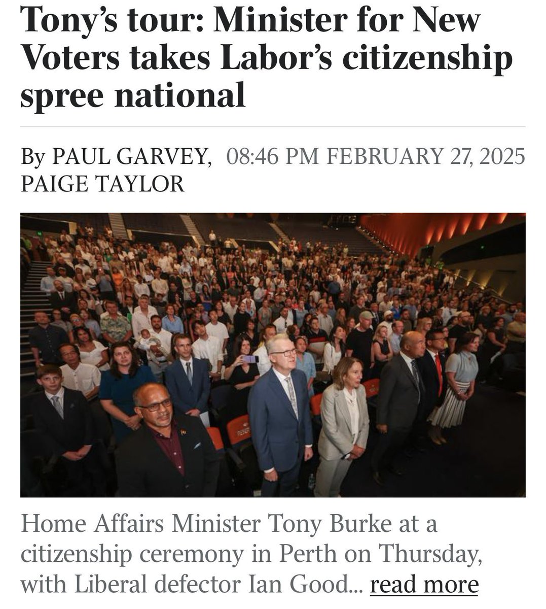 22thinkinggirl's tweet photo. All signed up as citizens by Burke no doubt.  Wake up Australia and vote Labor out.  #OneTermLabor https://t.co/qW9hzRLVoX