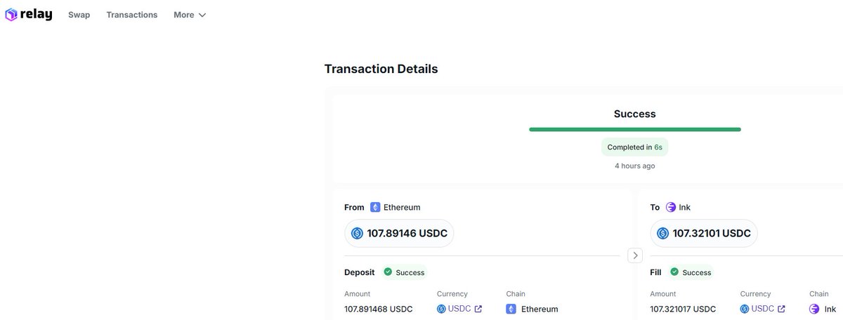 🎥 Just bridged my tokens using Relay—super fast &amp; low-cost!  No long waits, minimal gas fees, and smooth cross-chain execution.
#relay #inc