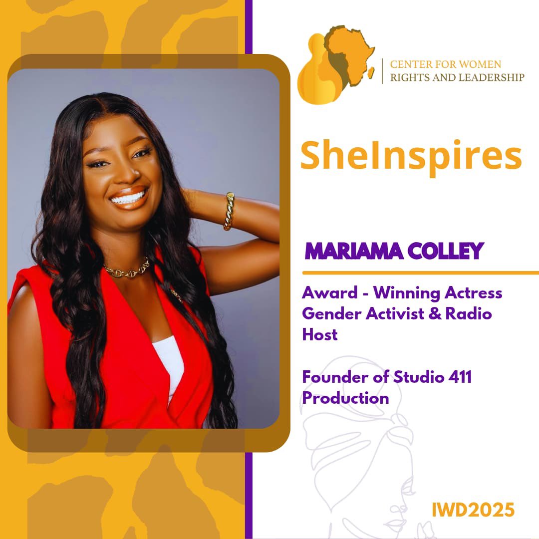 CenterWRL's tweet photo. Meet Mariam Colley
Talented &amp; Inspiring Actress 
#IWD2025
#Beijing30

@FatouJagneS https://t.co/RU02h6cOFC