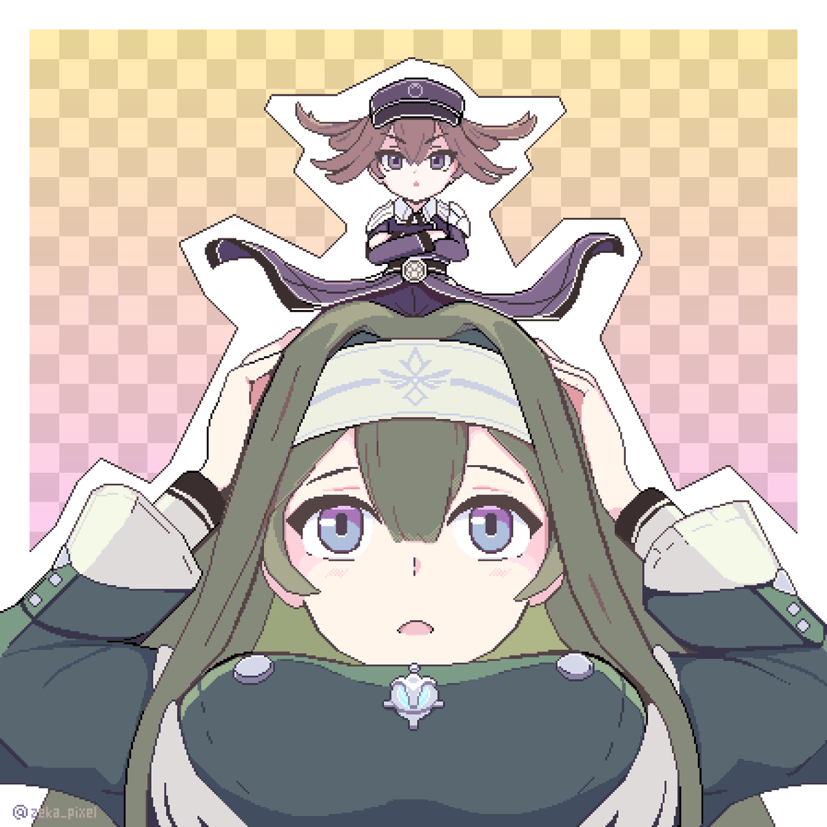 スタンドアップ・エクソシスター

#OCGファンアート #遊戯王OCG  #ドット絵