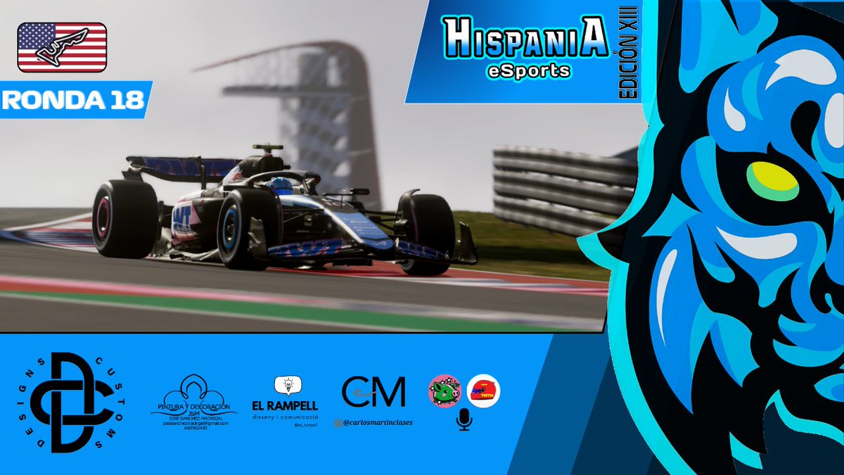 Hispania eSports (@hispaniaesport) on Twitter photo En directo: twitch.tv/hispaniaesports GP de EEUU con las narraciones de <a href="/DaniLoReyF1/">DaniLoReyF1</a> y <a href="/christiantmt14/">Christian Ferrer</a> #hispaniaesports En directo: twitch.tv/hispaniaesports GP de EEUU con las narraciones de <a href="/DaniLoReyF1/">DaniLoReyF1</a> y <a href="/christiantmt14/">Christian Ferrer</a> #hispaniaesports