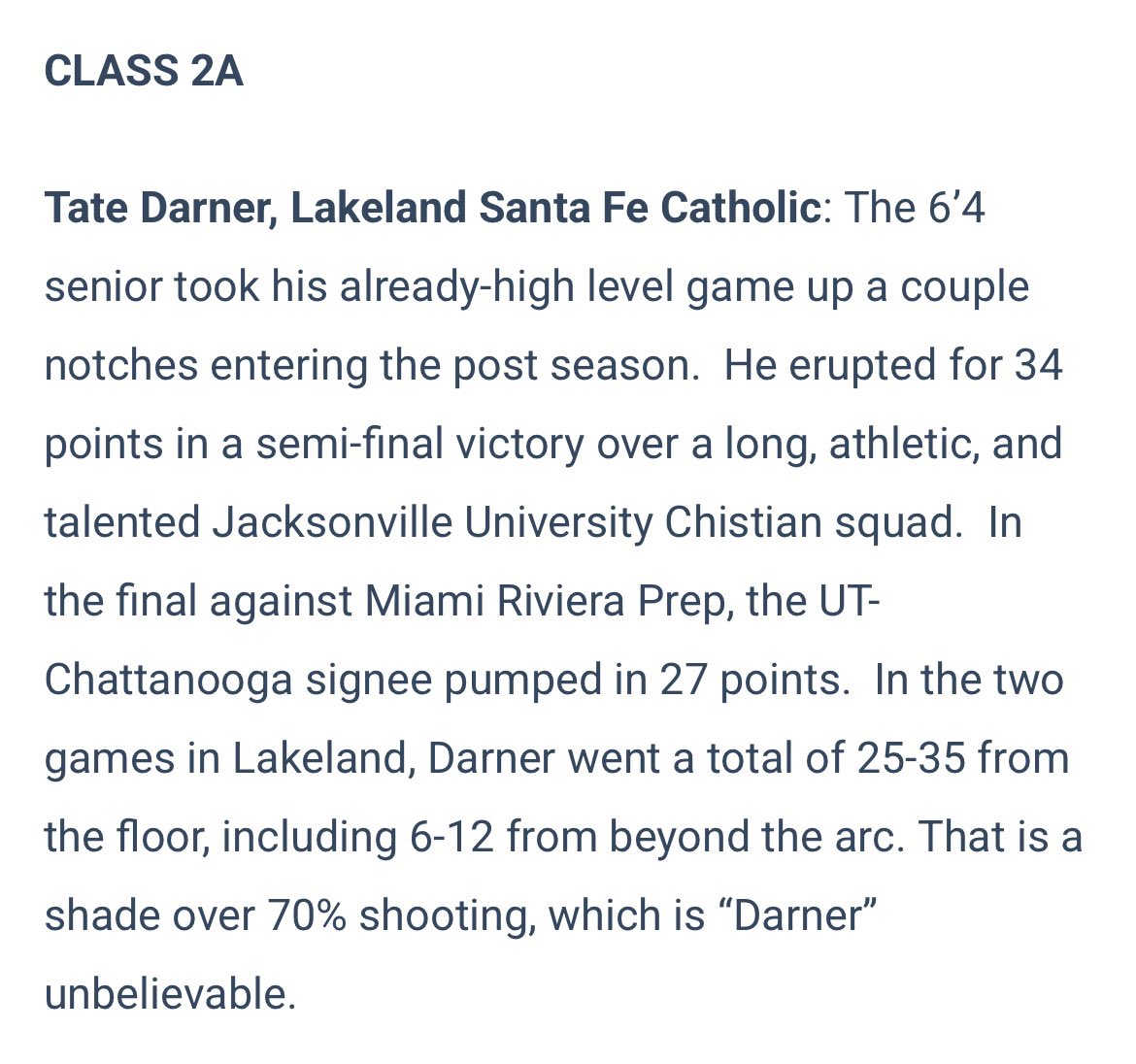 Coach Mike Blicher (@mikeblicher) on Twitter photo Love to see it <a href="/TateDarner_/">Tate Darner</a> much deserved!
Appreciate the recognition <a href="/SourceHoops/">Source Hoops</a> for 1 of the best to ever wear a <a href="/SFC_BoysBBall/">Santa Fe Catholic High School Boys Basketball</a> jersey!
sourcehoops.com/2025-hs-end-of⦠Love to see it <a href="/TateDarner_/">Tate Darner</a> much deserved!
Appreciate the recognition <a href="/SourceHoops/">Source Hoops</a> for 1 of the best to ever wear a <a href="/SFC_BoysBBall/">Santa Fe Catholic High School Boys Basketball</a> jersey!
sourcehoops.com/2025-hs-end-ofβ¦