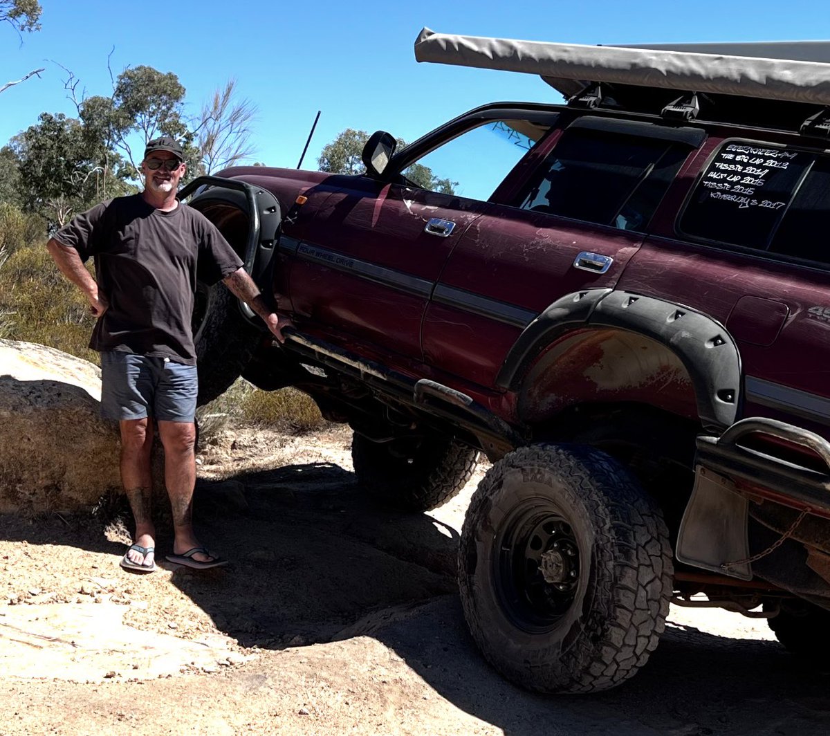 DazDH's tweet photo. Ruby, flexing what she’s got, out on Mundaring Powerlines Track. 
#4wdlife #LandCruiser #4wdAustralia #4wd https://t.co/YjFvNXSBmU