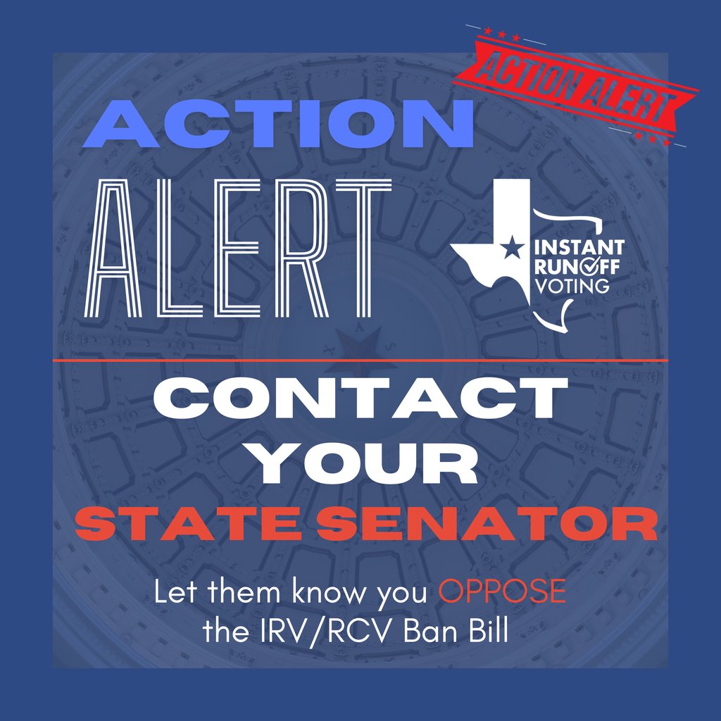 Instant Runoff Voting for Texas tweet media